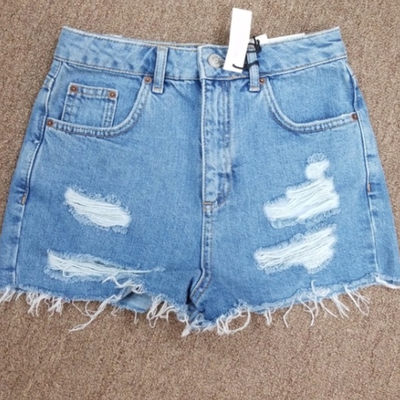 Topshop Pants - HIGH WAISTED MOM SHORTS - NWT